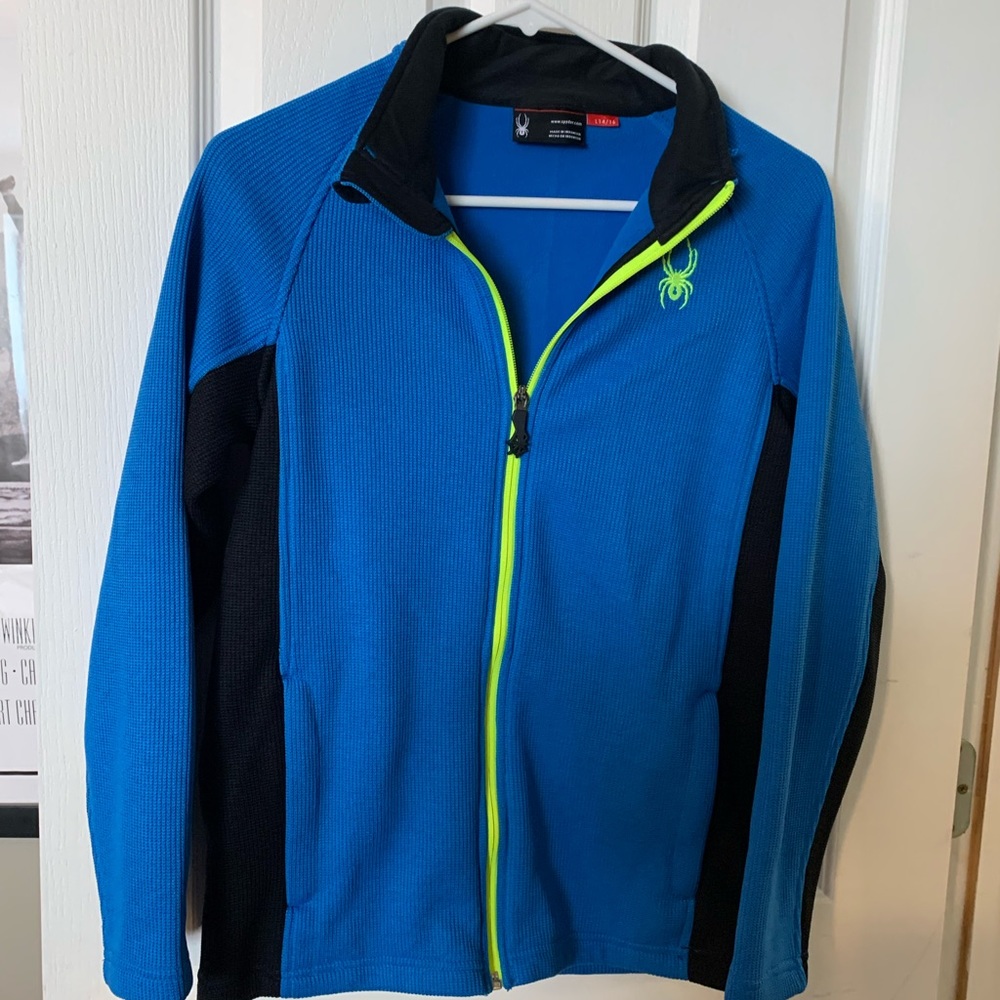 Spyder zip up jacket 💙💚